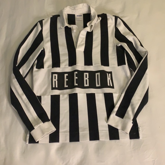 Reebok Classic Rugby Striped Long Sleeve Shirt - Picture 3 of 12